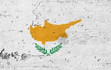 Country flag painted on the wallの写真素材