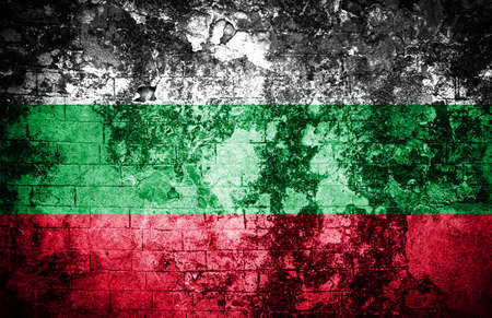 Old  texture background with flagの写真素材