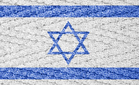 Flag on the knitted surfaceの写真素材