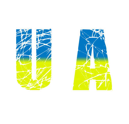 Ukraine. simple text for Ukraineの写真素材