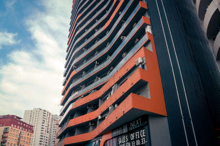 Batumi. Georgia - February 3, 2022: Modern housing infrastructure in Batumi. Georgiaのeditorial素材