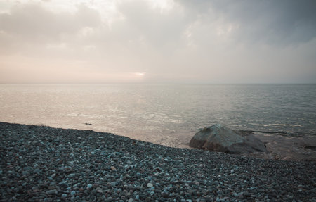 Coast in Batumi city. Georgia