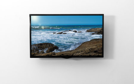 TV monitor on the wall