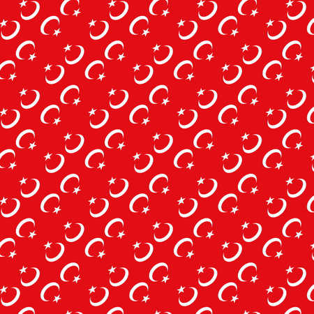 Abstract pattern of the Turkey flagの写真素材