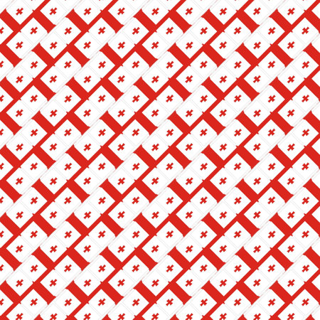 Abstract pattern of Georgia flagの写真素材