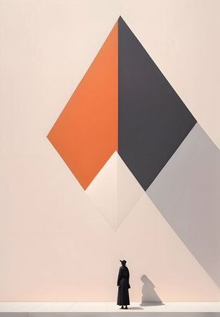 Abstract modern minimalistic colorful artの素材