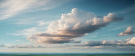 Beautiful colorful panorama of bright skyの素材