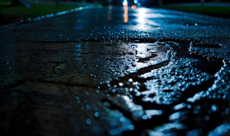 Splashes of the night rainの素材