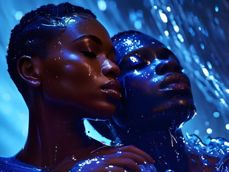 African people portraits fashion artの素材