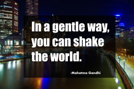 In a gentle way you can shake the worldの写真素材