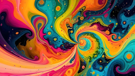 Abstract colorful texture with fractalsの素材