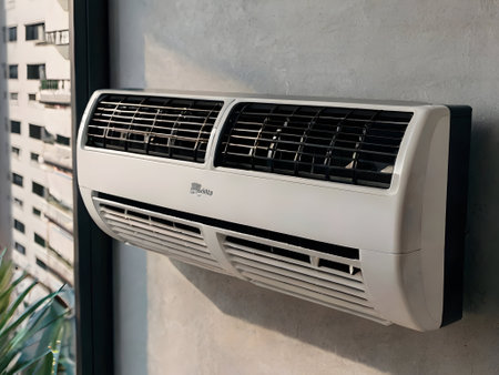 Air conditioner in modern apartmentの素材