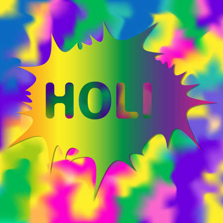 illustration Holi backgroundのイラスト素材