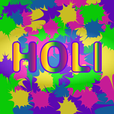 illustration Holi backgroundのイラスト素材