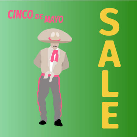 Illustration of Cinco De Mayo Holiday Sale designのイラスト素材