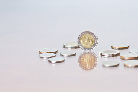 Thai Baht Coin among a few of coins
