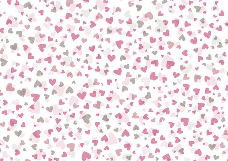 Valentine Day background. Heart romantic random paper wrapping. vector illustration. Holiday templateのイラスト素材