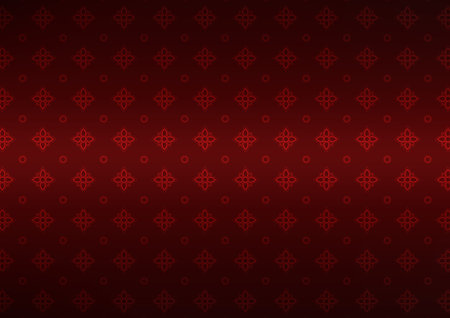 Thai design. Vintage thai flower. seamless pattern vector background. Vector illustration.のイラスト素材