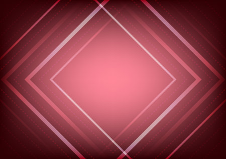 Geometric background. Abstract square pattern red gradient dotted line modern style banner background. vector illustration.のイラスト素材