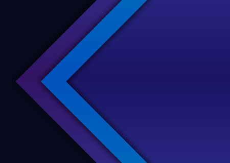 Triangle presentation blue line arrow purple dark background. vector illustration.のイラスト素材