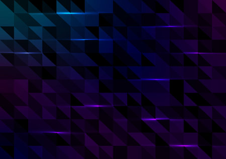 Abstract square electronic neon line pattern presentation covers background. vector illustration.のイラスト素材