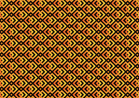 Luxury modern square chain link gold pattern decoration background. vector illustration.のイラスト素材