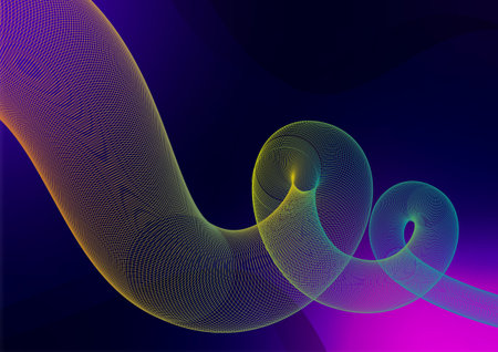 Abstract hole line wave vortex modern style layer background. vector illustration.