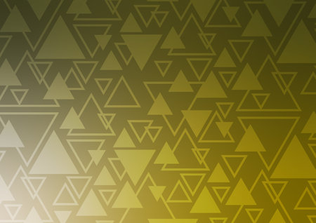 Triangle yellow pattern line cover presentation decoration background. vector illustration.のイラスト素材