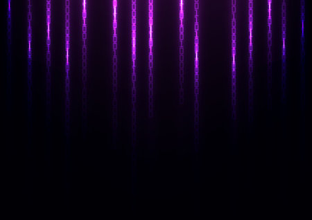 Dark cyberspace one zero random pattern tech background. vector illustration.のイラスト素材