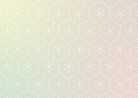 Hexagon smooth line minimal pattern presentation soft background. vector illustration.のイラスト素材
