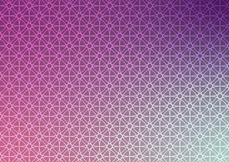 Magic purple circle star pattern line gradient triangle design background. vector illustration.のイラスト素材