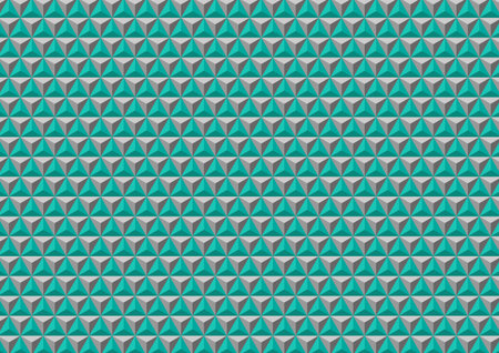 Geometric green triangle 3d pattern wallpaper decoration modern background. vector illustration.
