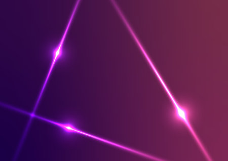 Decoration purple neon light line modern abstract background. vector illustration.のイラスト素材