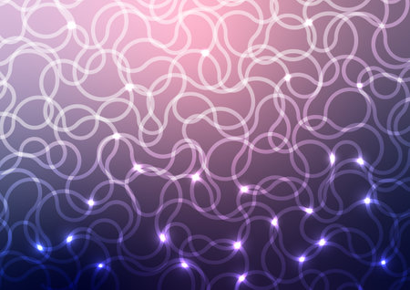Abstract blue dark purple curve light line presentation background. vector illustration.のイラスト素材