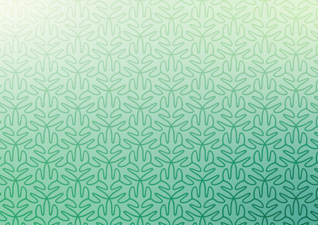 Gradient leaf green pattern line background. vector illustration.のイラスト素材