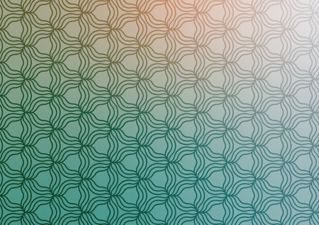 Gradient green soft line pattern triangle background. vector illustration.のイラスト素材