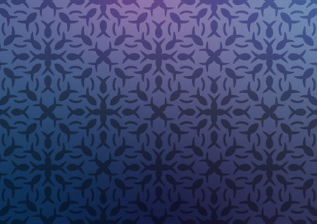 Art blue geomagnetic abstract wallpaper background. vector illustration.のイラスト素材