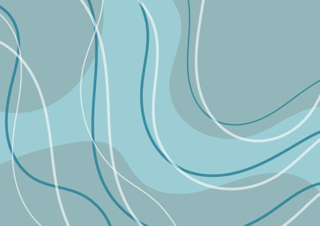 Soft blue wave pattern graphics curve background. vector illustration.のイラスト素材