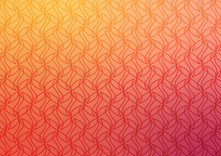 Red line art pattern graphic presentation background. vector illustration.のイラスト素材