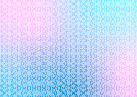 Geometric blue line pink art abstract vector illustration.