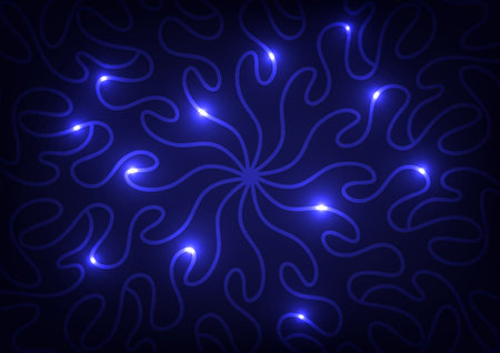 Art abstract blue light line presentation background vector illustration.のイラスト素材