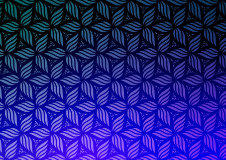 Flower blue modern pattern art gradient background vector illustration.のイラスト素材