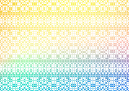 Soft pixel art tradition aztec mosaic background vector illustration.のイラスト素材
