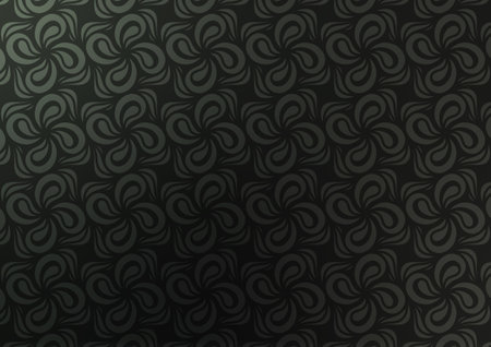 Art pattern flower dark graphic background vector illustration.のイラスト素材