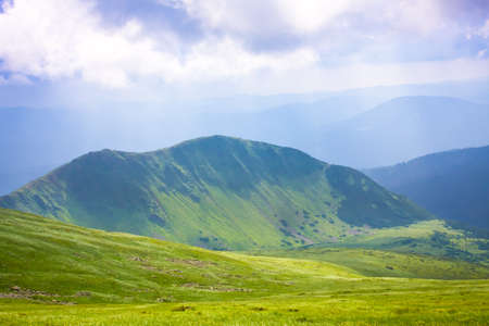 Beautiful mountains landscape in Carpathianの写真素材