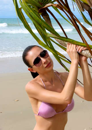 Beautiful woman relaxesの写真素材