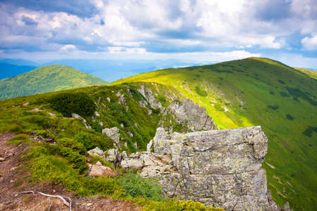 Beautiful mountains landscape in Carpathianの写真素材