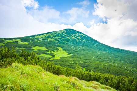 Beautiful mountains landscape in Carpathian