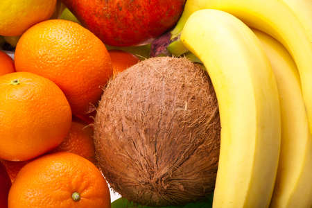 Assortment of fresh fruitの写真素材