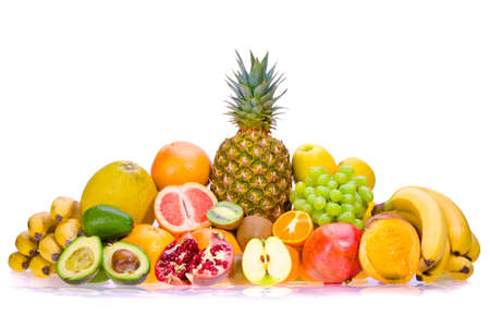 Assortment of fresh fruitsの写真素材